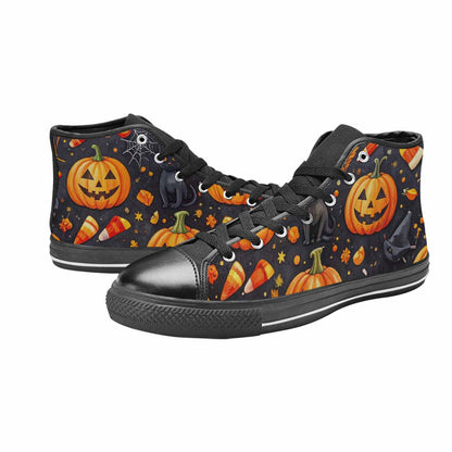 MEN'S Halloween High Top Canvas Cottagecore Custom Sneakers