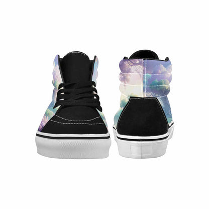 MEN'S Surrealist Dreamscape High Top Canvas Aesthetic Custom Sneakers