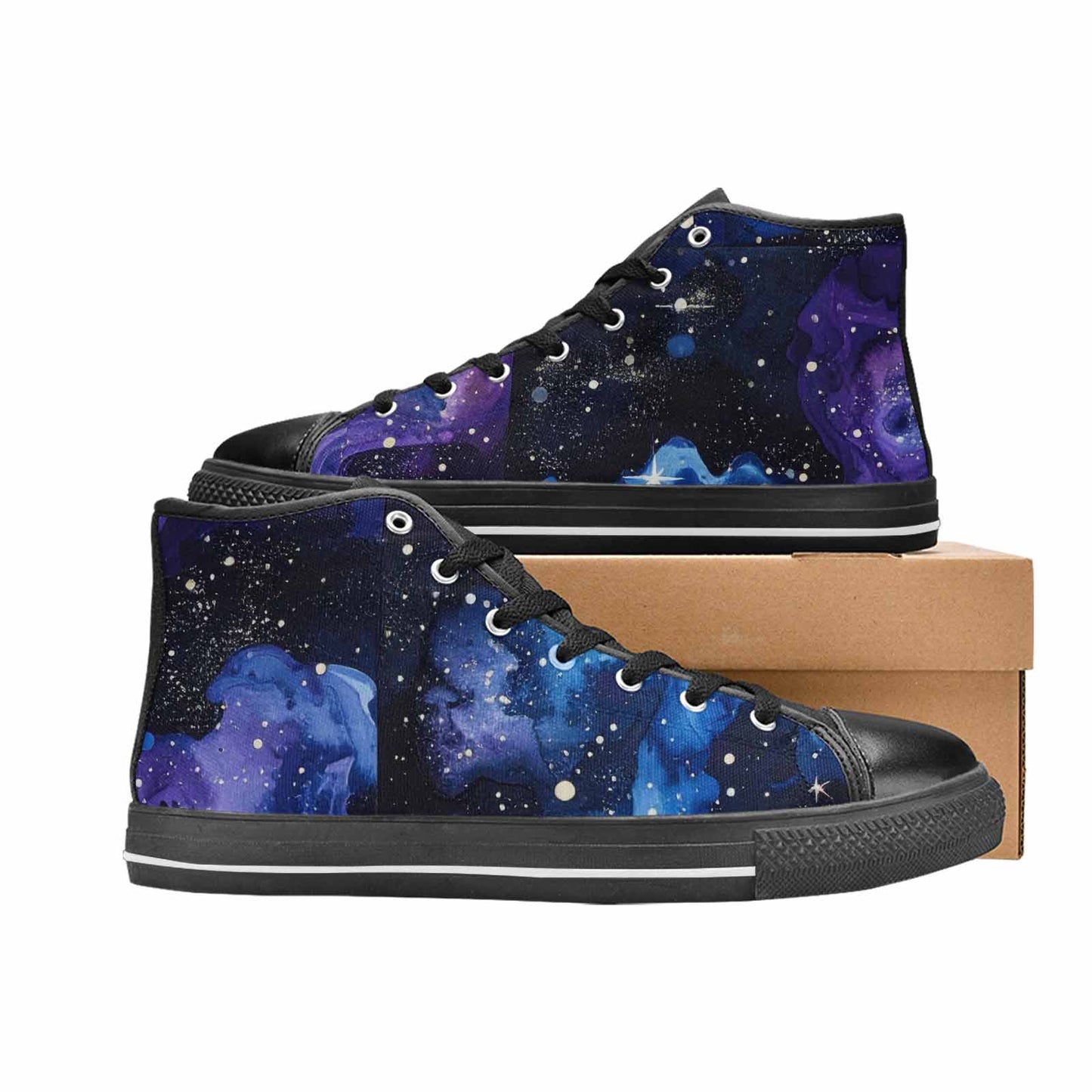 MEN'S Galaxy Art - High Top Canvas Dreamcore Custom Shoes
