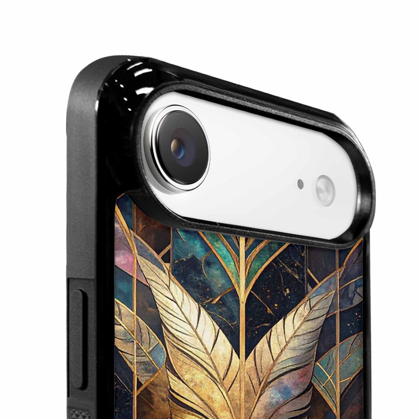 iPhone 17 Air Case — Iridescent Animal Print Feather Animal Print, Custom Designed Case Cover