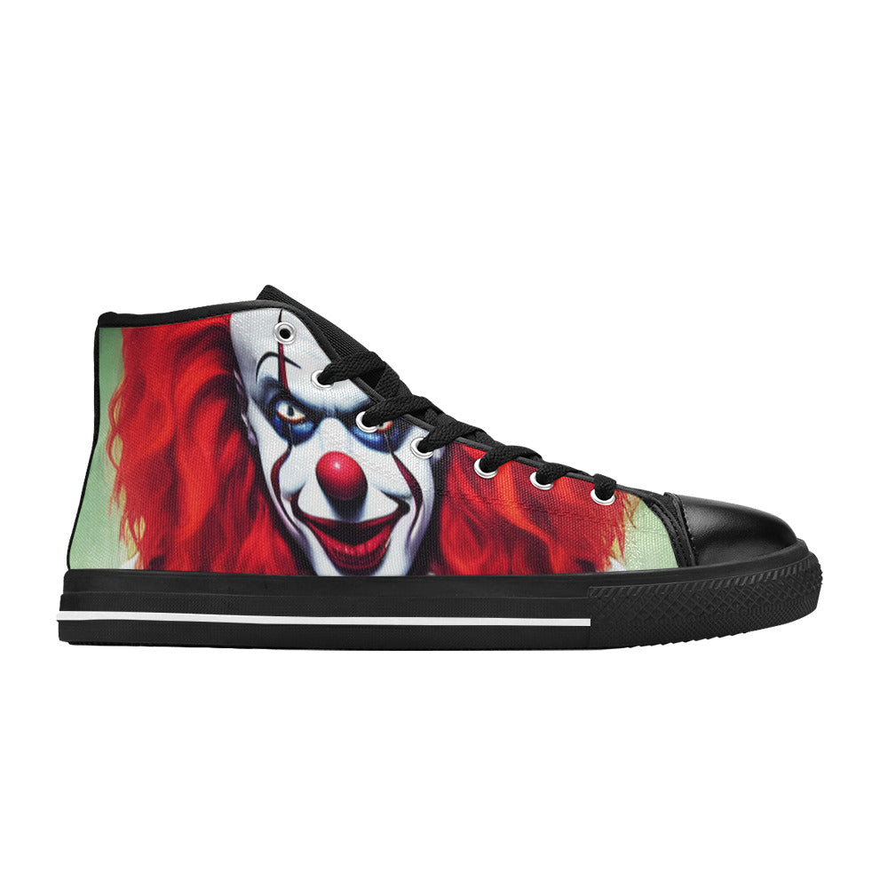 WOMEN'S Cc Evil Clown 1 High Top Canvas Vivid Custom Sneakers