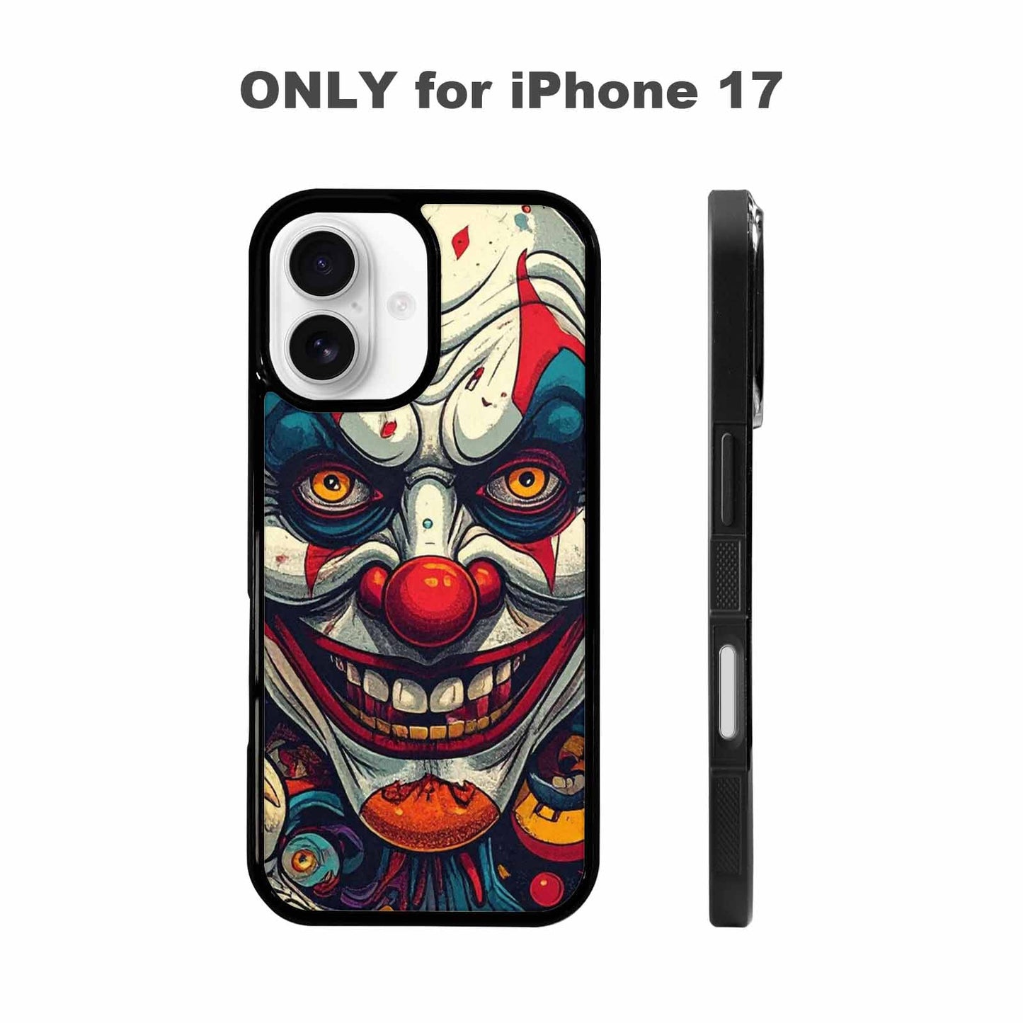 iPhone 17 Case — Evil Circus Heads Faces Cartoon Cute, Unique Phone Case Design