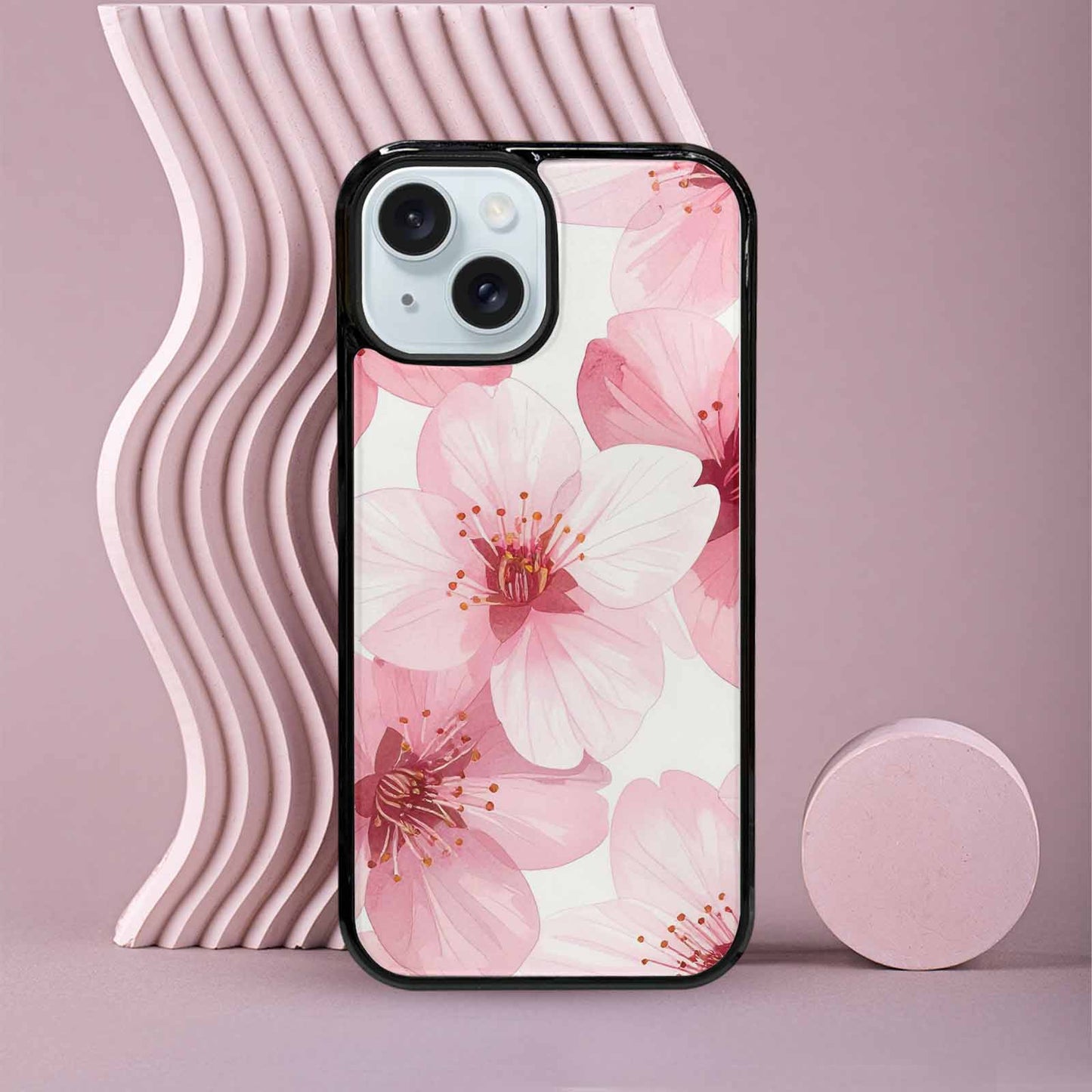 iPhone 15 Case — Japanese Cherry Blossom, Personalized Phone Case