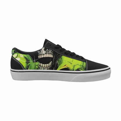 WOMEN'S Rainbow From Skull S Lace-Up Canvas Vivid Custom Sneakers