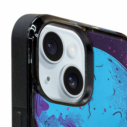 iPhone 15 Plus Case — Skulls Splatter Comic, Custom Printed Phone Case