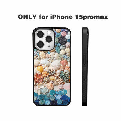 iPhone 15 Pro Max Case — Seashell Collage Seashell Collage Pattern Hundreds, Original Design Phone Case