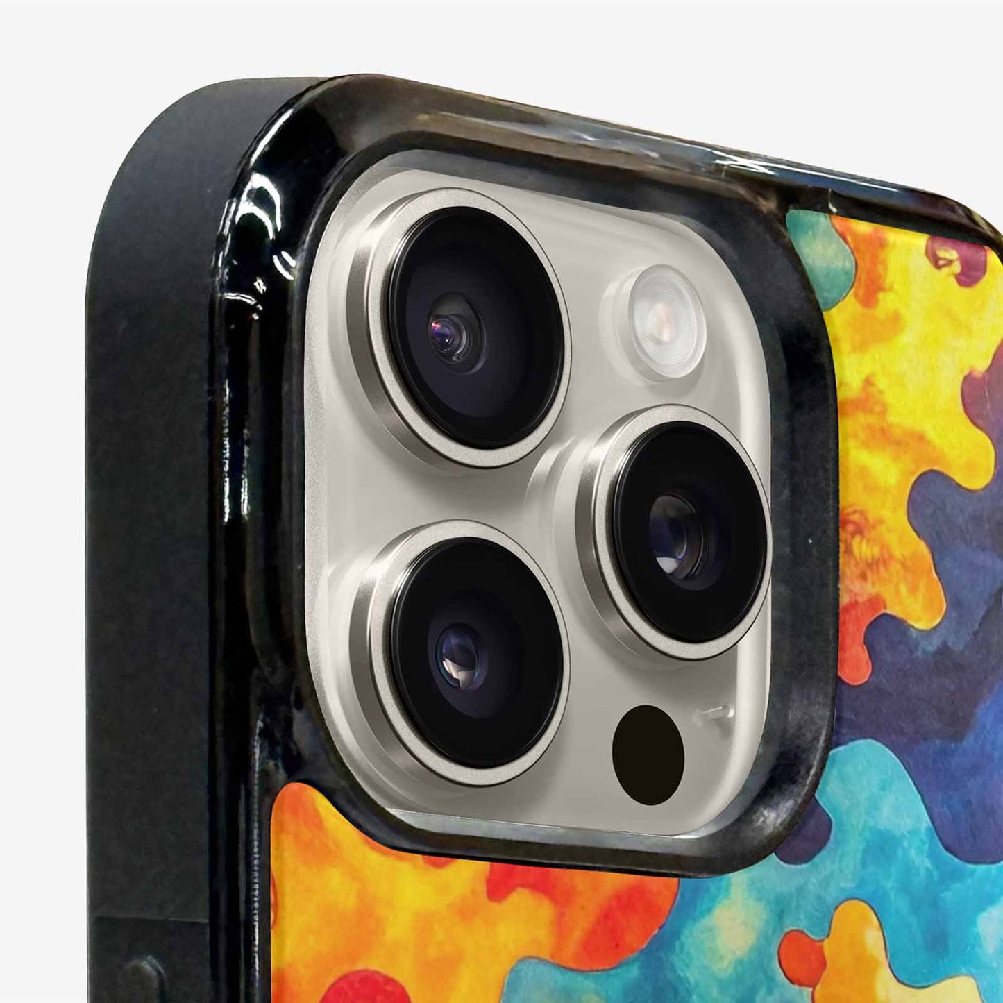 iPhone 16 Pro Case — Camo Patches Full Color Vibrant Camo, Custom Made Phone Cover