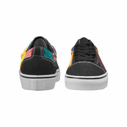 WOMEN'S Surreal Dream Fragment Lace-Up Canvas Neon Fantasy Custom Shoes