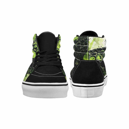 MEN'S Reptile Scale High Top Canvas Kaleidoscope Custom Sneakers