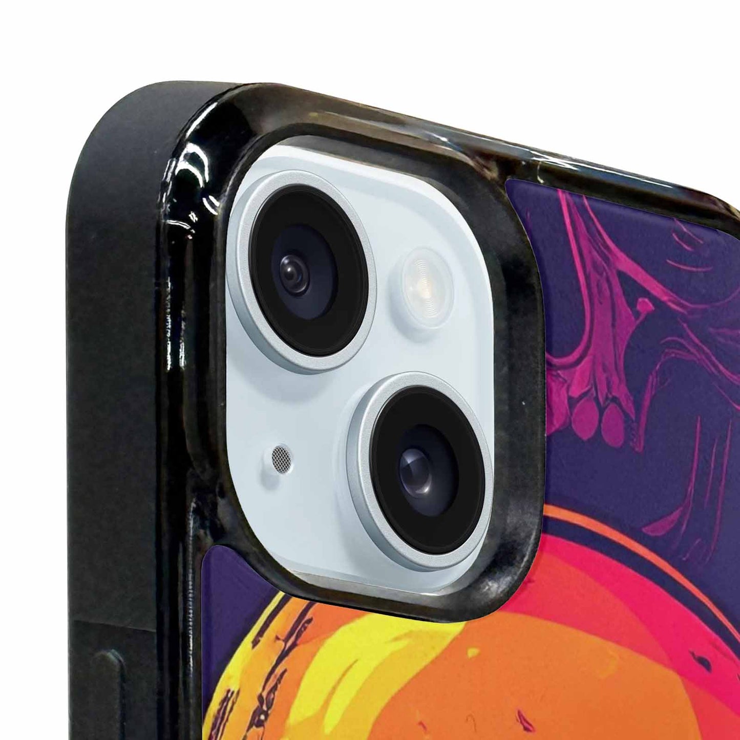 iPhone 15 Plus Case — Pride Flag Skulls Seamless Pattern Vibrant, Custom Made Phone Cover