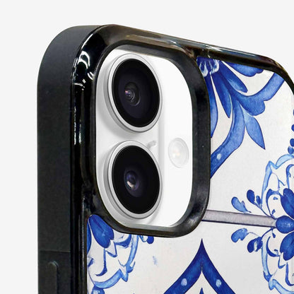 iPhone 16 Plus Case — Mexican Talavera Tile Pattern Floral Geometric, Custom Art Phone Cover