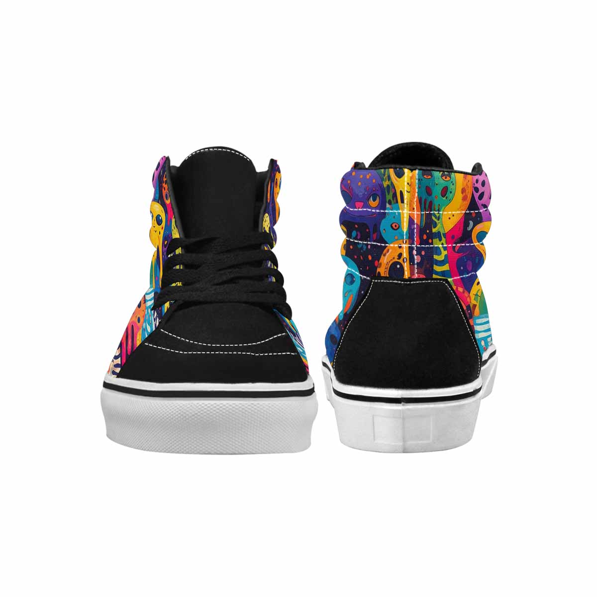 MEN'S Melting Aliens High Top Canvas Y2K Custom Shoes