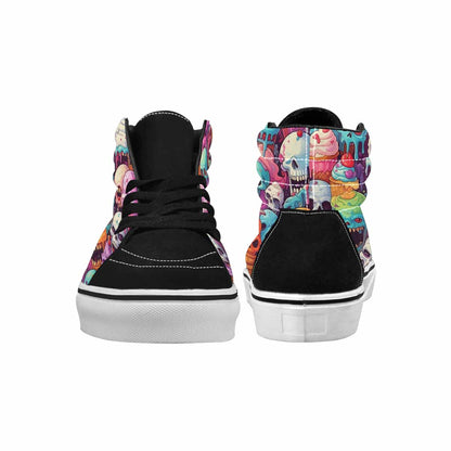 MEN'S Ice Cream Monsters  High Top Canvas Aesthetic Custom Shoes