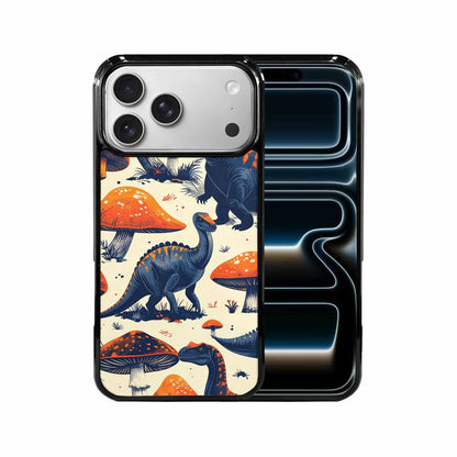 iPhone 17 Pro Max Case — Vintage Dinosaurs Mushroom Retro Vintage, Custom Made Phone Cover