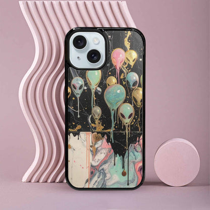 iPhone 15 Case — Aliens Marblemelting Aliens Pa 7eb Personalized, Unique Phone Case Design