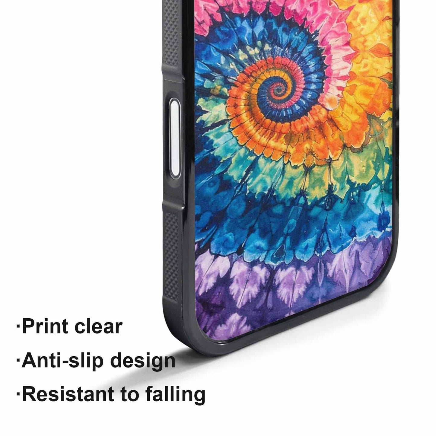 iPhone 17 Pro Max Case — Black &amp; Blue Ink Tie Dye, Customized Protective Case