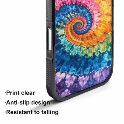 iPhone 17 Pro Max Case — Black &amp; Blue Ink Tie Dye, Customized Protective Case