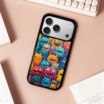 iPhone 17 Pro Case — Monsters General Cartoon Monsters Pattern Cartoon, Unique Phone Case Design