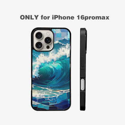iPhone 16 Pro Max Case — Wave Crest Splash Wave Crest Splash, Custom Print Case Cover