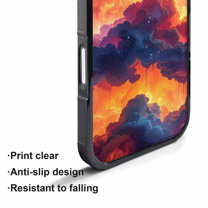 iPhone 17 Air Case — Seamless Tileable Pattern Of Overlapping Galaxy, Personalized Phone Case