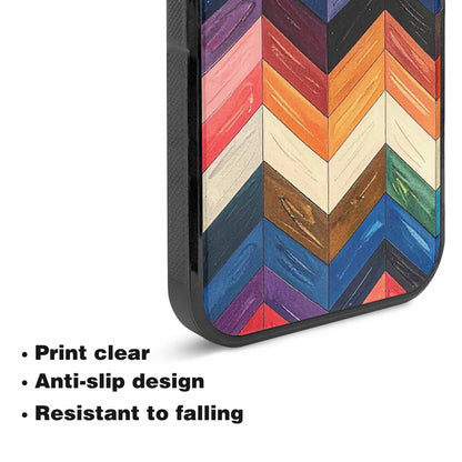 iPhone 15 Plus Case — Progress Pride Flag Color Theme Small, Custom Printed Phone Case