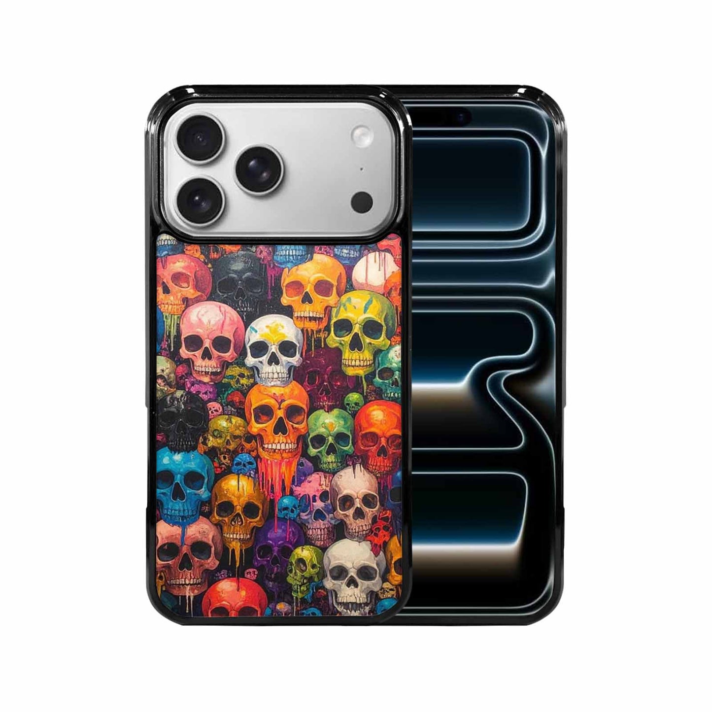 iPhone 17 Pro Max Case — Skulls (general) Skulls Pattern Gothic Skulls, Custom Art Phone Cover