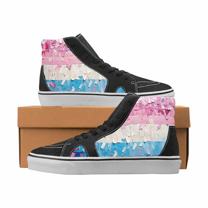 WOMEN'S Pride High Top Canvas Artist-designed Vivid Handmade Custom Shoes
