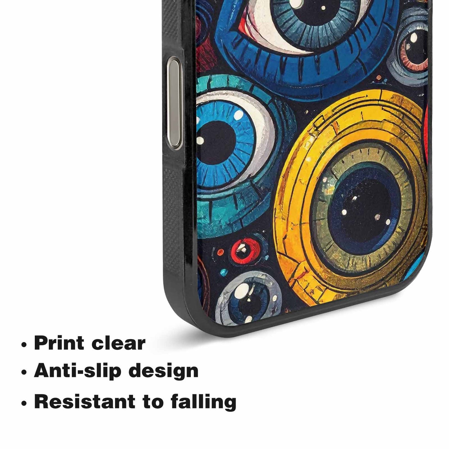 iPhone 16 Pro Max Case — Cartoon Eyeballs, Original Design Phone Case