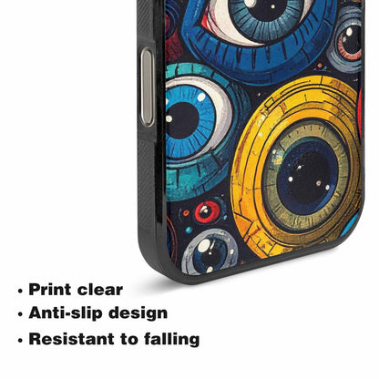 iPhone 16 Pro Max Case — Cartoon Eyeballs, Original Design Phone Case