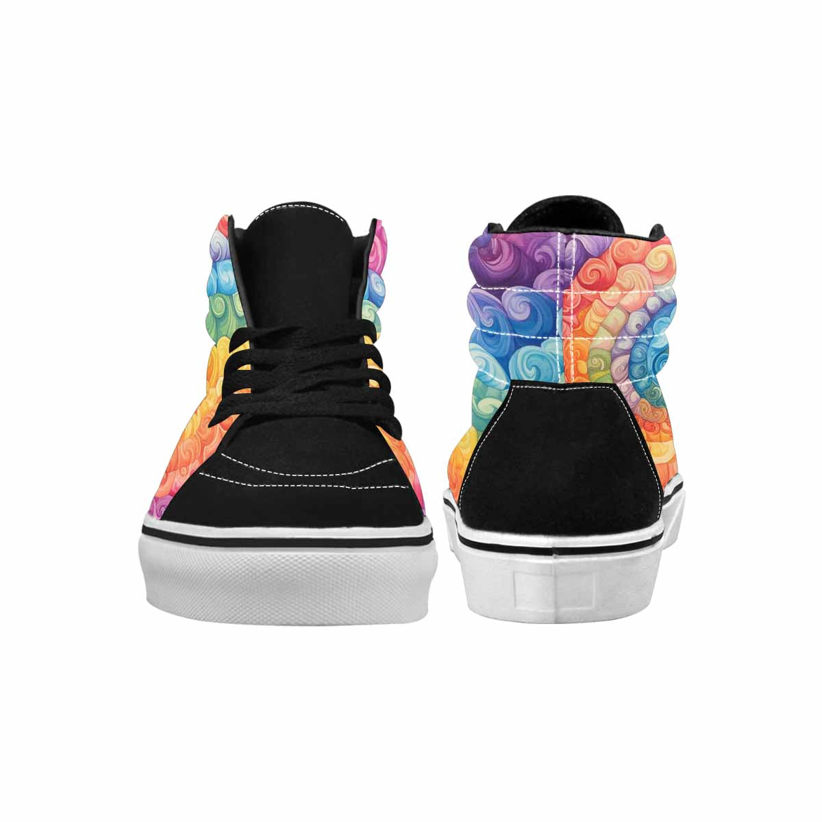 MEN'S Tie High Top Canvas Aesthetic Custom Shoes