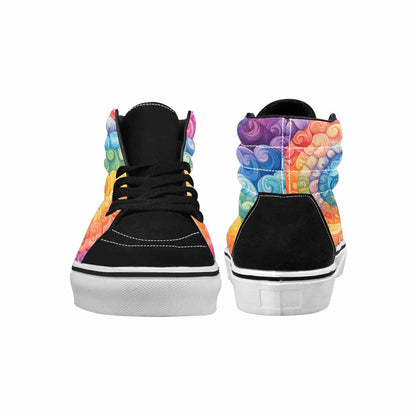 MEN'S Tie High Top Canvas Aesthetic Custom Shoes