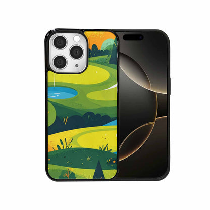 iPhone 15 Pro Max Case — Golf Cartoon Art Pattern, Custom Designed Case Cover