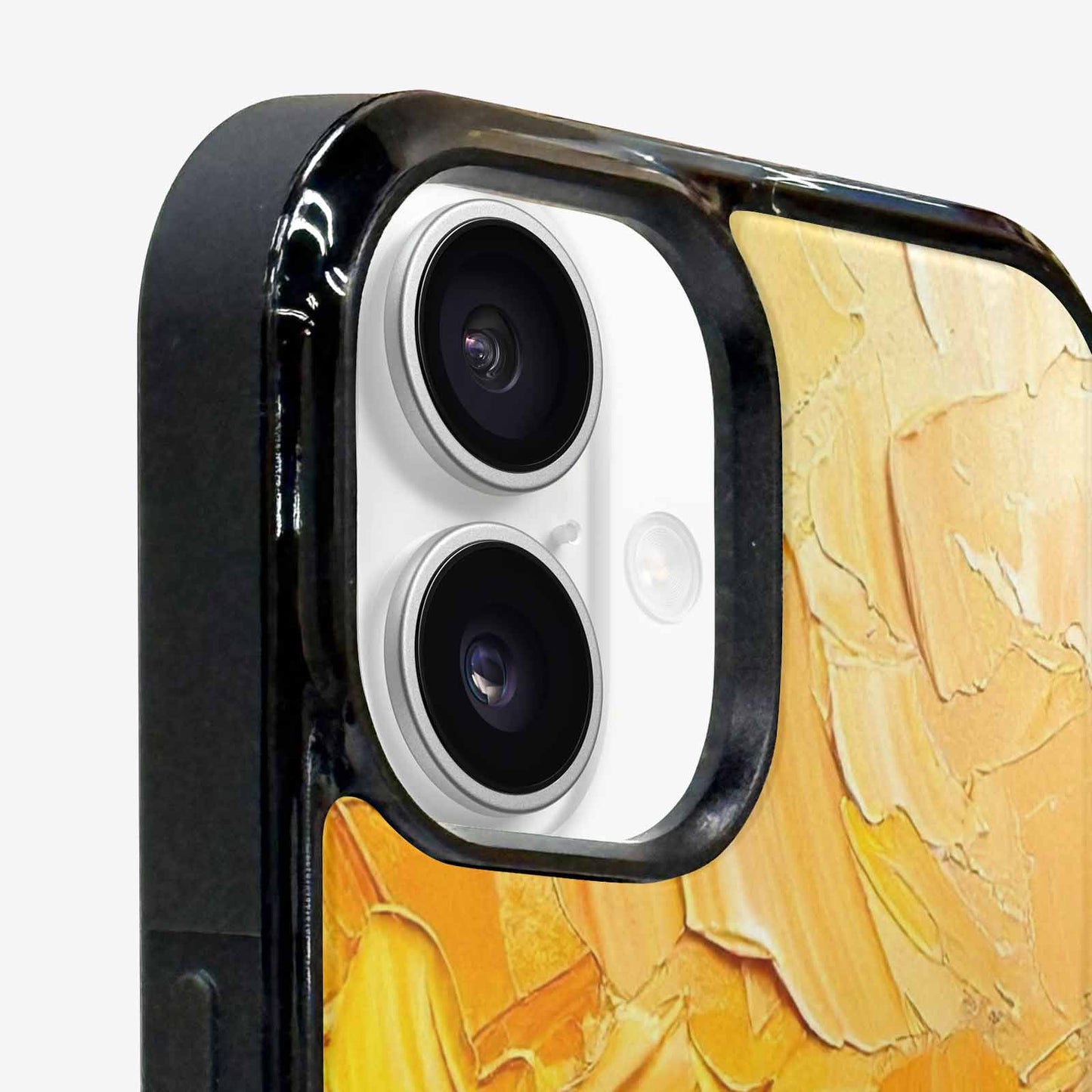 iPhone 16 Plus Case — Impressionist Sunflower Brushstroke Pattern Hundreds Of, Custom Made Phone Cover