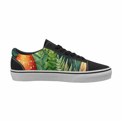 WOMEN'S Mushrooms  Botanical Mushrooms Lace-Up Canvas Dreamlike Custom Shoes