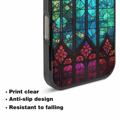 iPhone 16 Pro Case — Stained Glass Cathedral Custom, Customized Protective Case