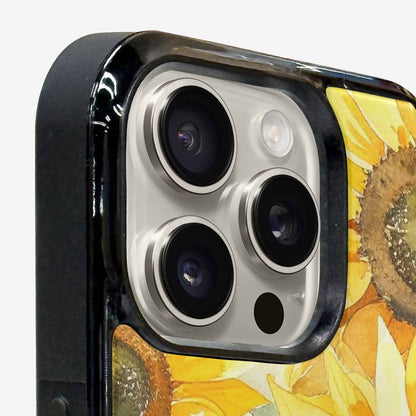 iPhone 16 Pro Case — Sunflowers Watercolor, Custom Printed Phone Case
