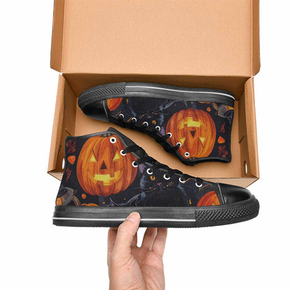 WOMEN'S Halloween High Top Canvas Dark Academia Custom Shoes