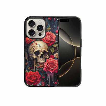 iPhone 16 Pro Case — Skulls And Rosesmelting Skulls A Agl, Custom Phone Case