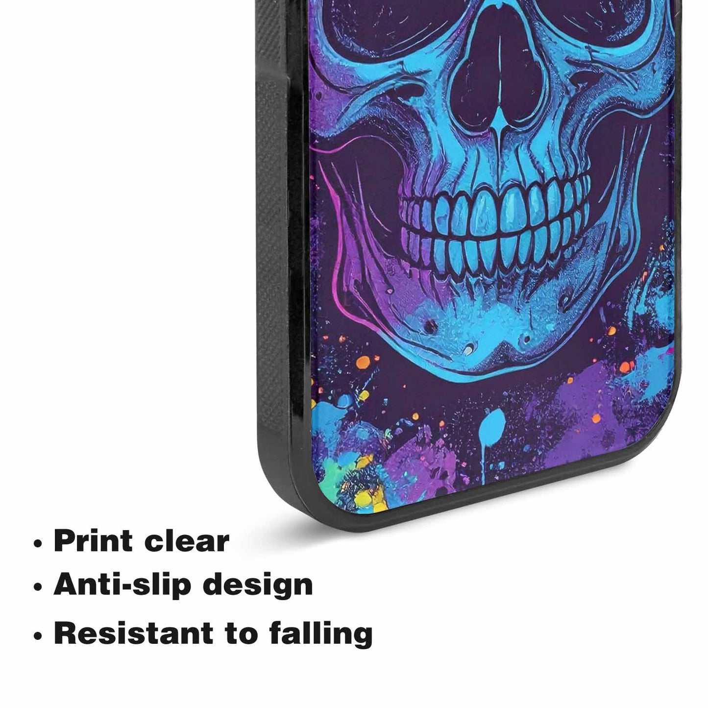 iPhone 15 Plus Case — Skulls Splatter Comic Custom, Personalized Phone Case