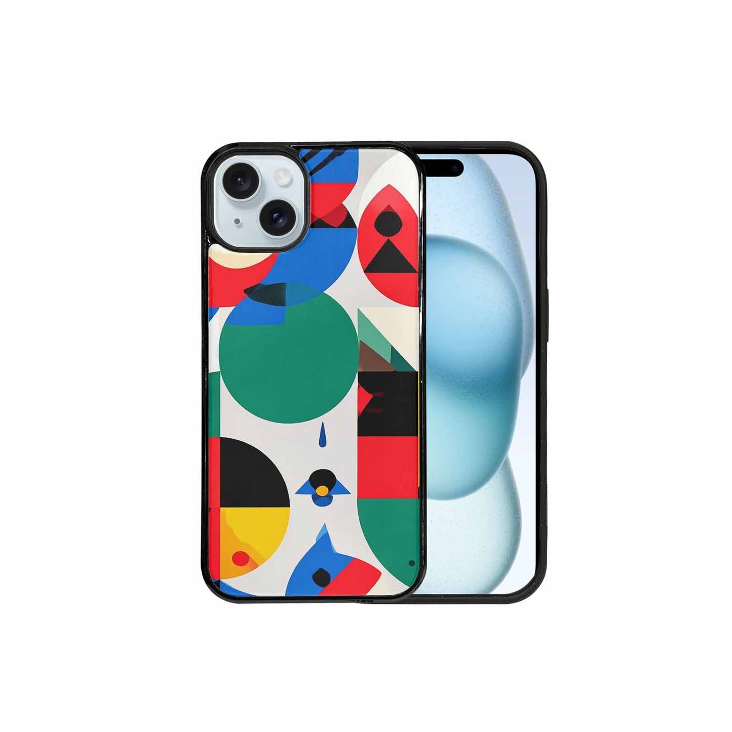 iPhone 15 Plus Case — 1960s Mod Cartoon Art Pattern, Custom Printed Phone Case