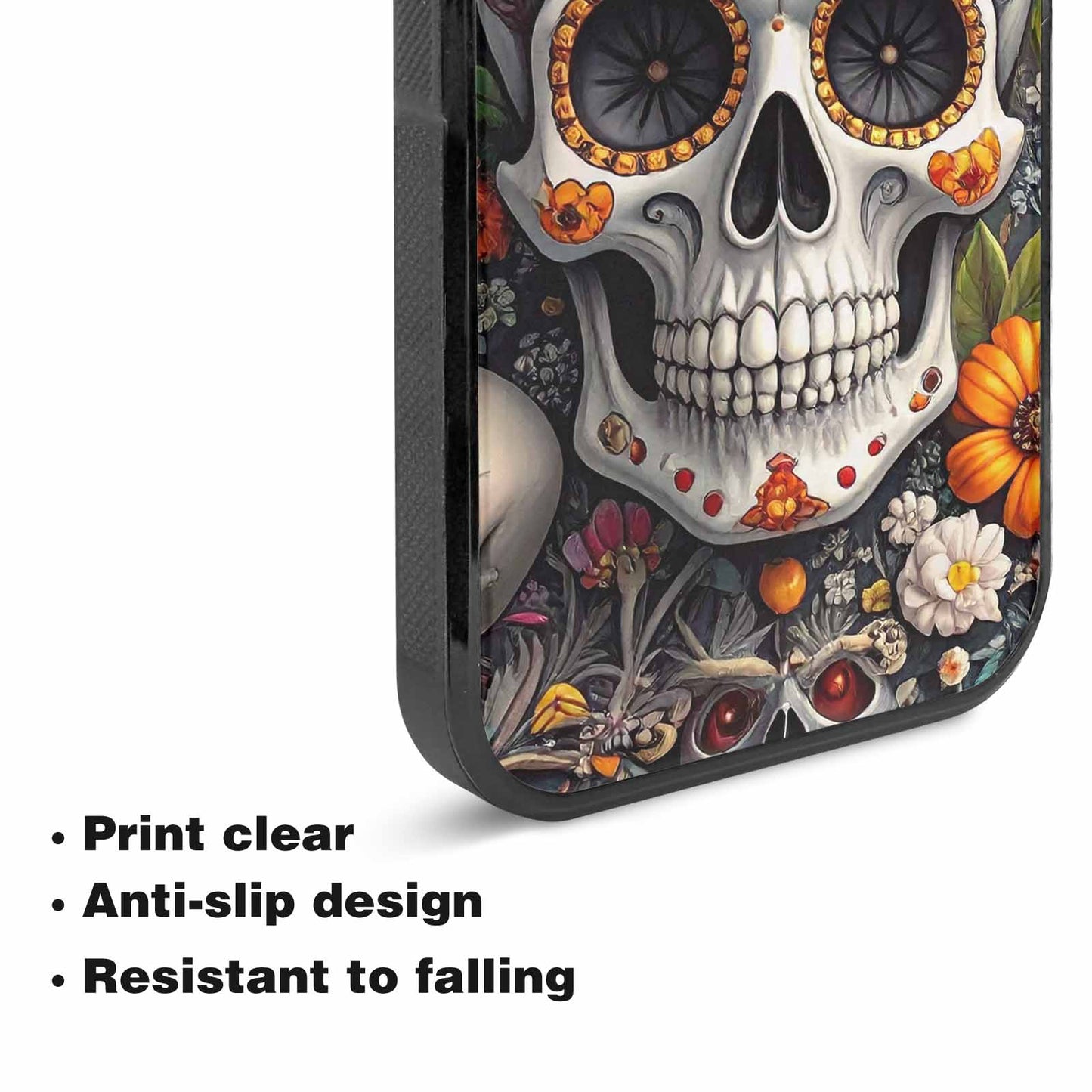 iPhone 15 Plus Case — Greyscale Black And White Dark Black, Customized Protective Case