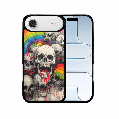 iPhone 17 Air Case — Rainbow From Skulls Mouth Black Gothic, Personalized Phone Case