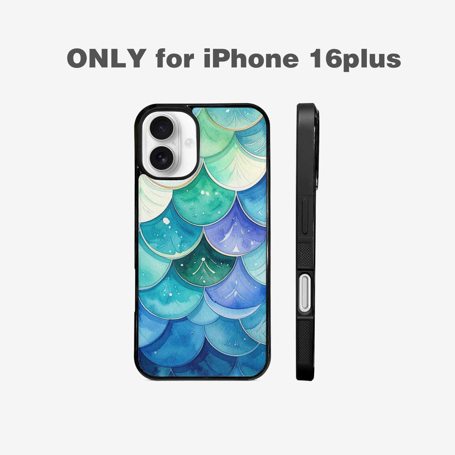 iPhone 16 Plus Case — Mermaid Scale, Customized Protective Case