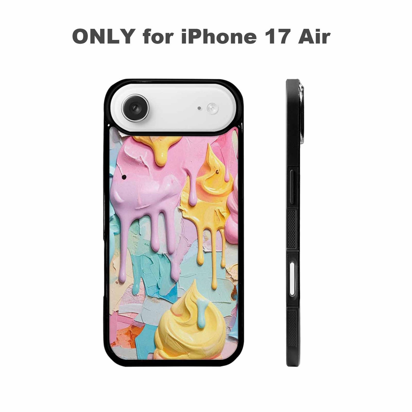 iPhone 17 Air Case — Soft Serve Swirl Monster Characters Original, Custom Art Phone Cover