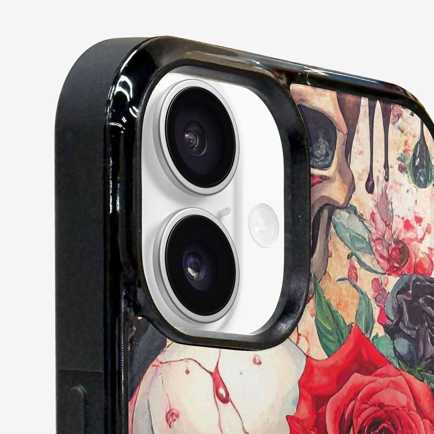 iPhone 16 Case — Skulls And Roses Skulls And Roses, Original Design Phone Case