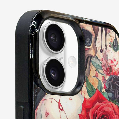 iPhone 16 Case — Skulls And Roses Skulls And Roses, Original Design Phone Case