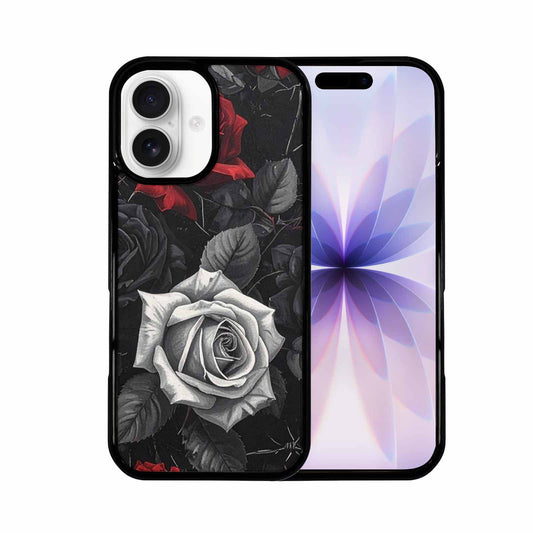 iPhone 17 Case — Small Black Gothic Rose Gothic Skulls, Customized Protective Case