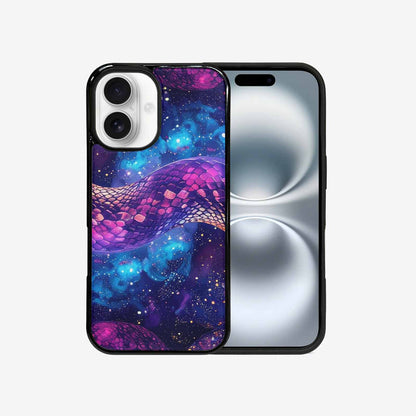 iPhone 16 Case — Galaxy Snake Print, Unique Phone Case Design