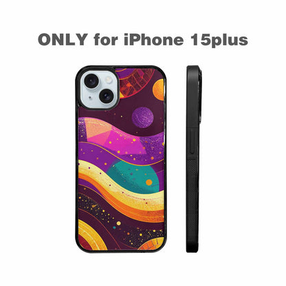 iPhone 15 Plus Case — 1970s Disco Art Pattern, Original Design Phone Case