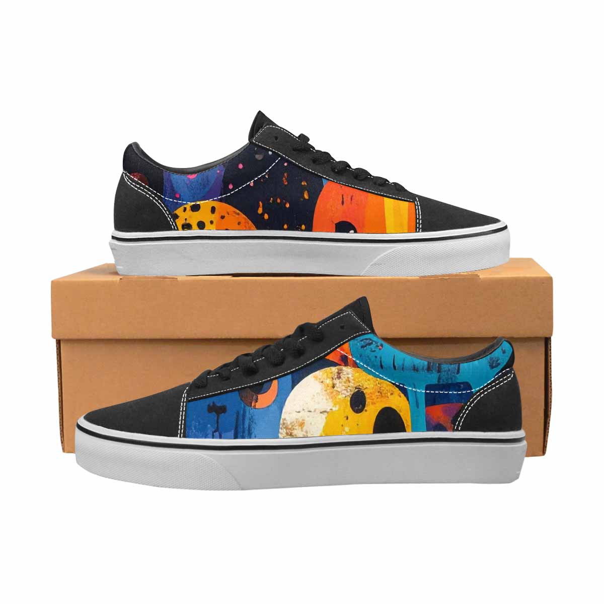 WOMEN'S Melting Aliens Lace-Up Canvas Dreamcore Custom Shoes